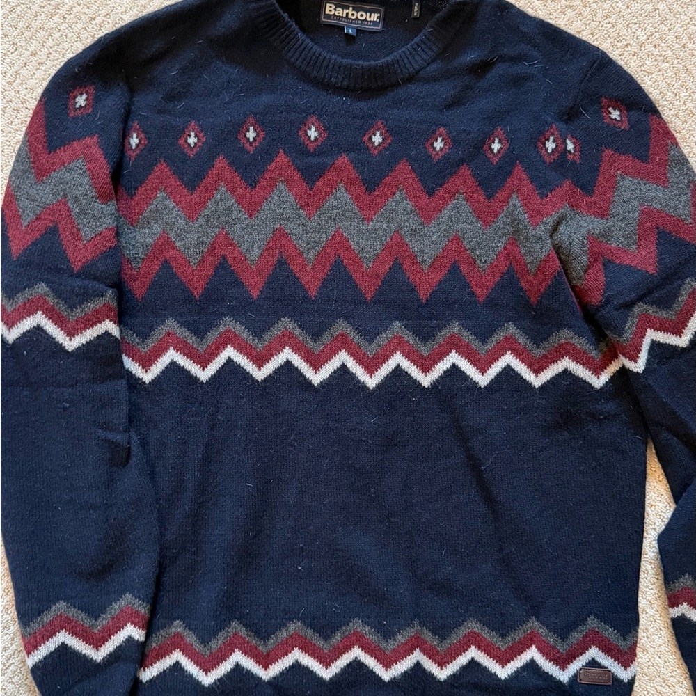Barbour Men's Fair Isle sweater, size L